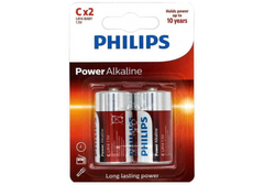 Philips Power Alkaline Batteries C - Pack of 2