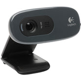 Logitech C270 Hd Webcam 720p Widescreen Hd Video Calling Light Correion Noise Reducing Mic For Skype, Facetime, Hangouts, Webex Black - CompuMe