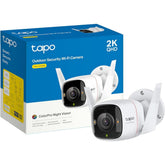 TP-Link Tapo ColorPro C325WB 2K QHD Security Camera Outdoor Wireless Daylight Clarity at Night Person/Pet/Vehicle Deteion Cloud/SD Card Storage, Local/Cloud Storage | 127° FOV | Built-in Siren