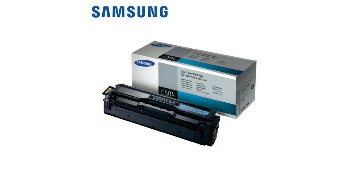 Samsung CLT-C504S Laser Toner Cartridge Cyan (Original) - CompuMe