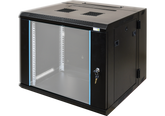 9U Data & Network Server Cabinet 600x450x500mm – Wall Mount Rack with Integrated 4-Way PDU & Cooling