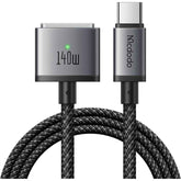 Mcdodo 140w Usb C To Magnetic 3 Cable, Macbook Air Charger Mag Safe Cable Compatible With Macbook Pro/air M1 M2 M3(2021 2024 14"&16") 6.6ft Black