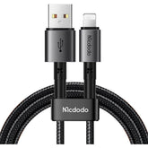 Mcdodo Ca 3581 Charging & Data Usb To Lightning Cable 1.8m 36w Black - CompuMe