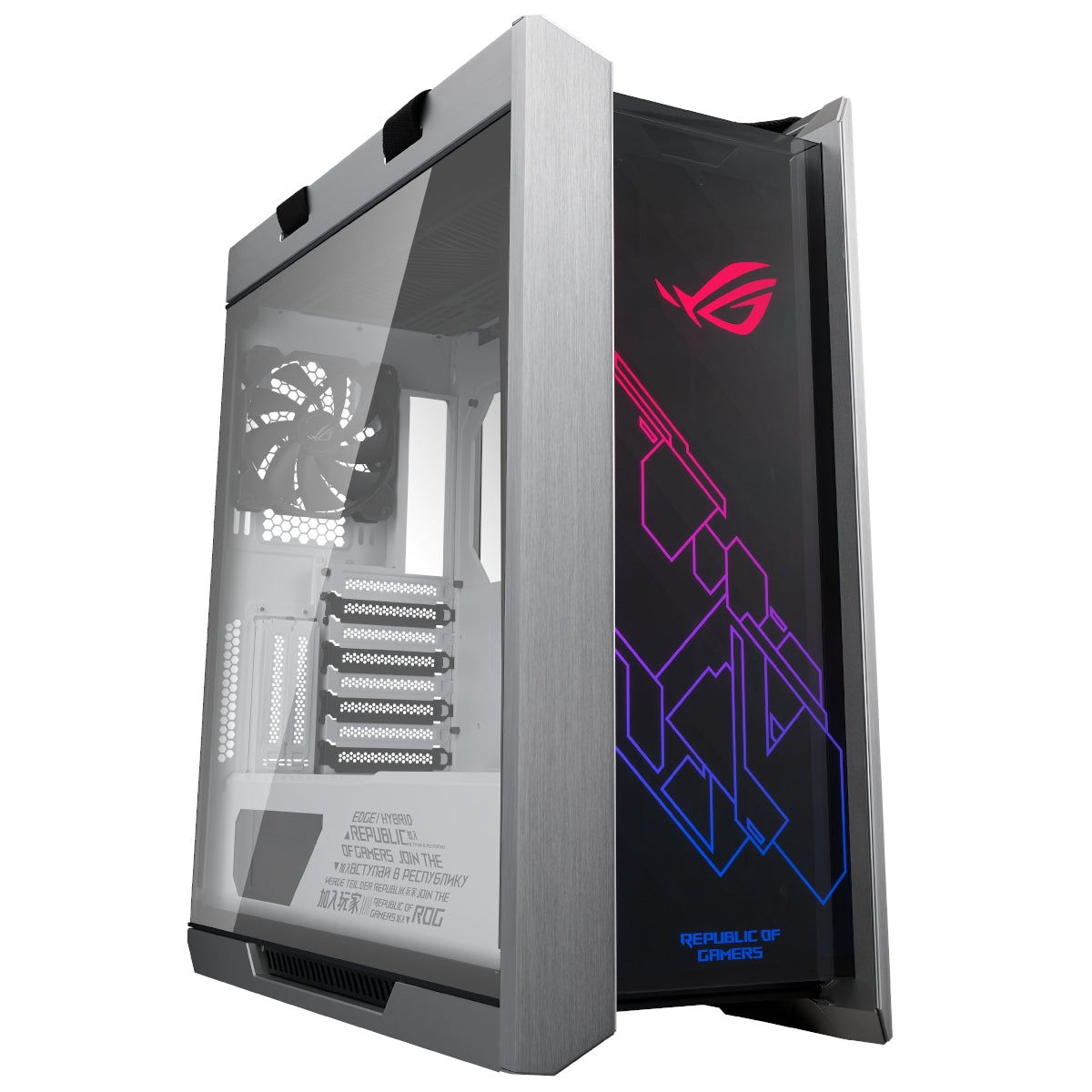 Asus ROG Strix Heli WHITE Gaming Case with tempered glass, aluminum frame - ROG Strix HeliWhite Edition -GX601- -