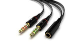 Cable Aux 2 Fmail to 1 Mail 20cm, cables