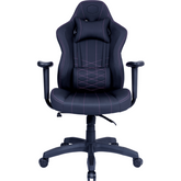 Cooler Master Caliber E1 Gaming Chair (Black), Plywood Frame, High Density Foam & PU, Fixed Armrest, Up To 135° Recline & 120KG Max Weight Load