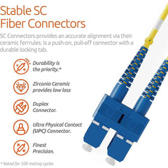LC-SC Singlemode Fiber Patch Cord Duplex- 3M