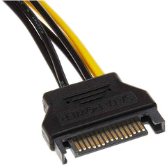 8 Pin PCIe to SATA 15 Pin Power Cable