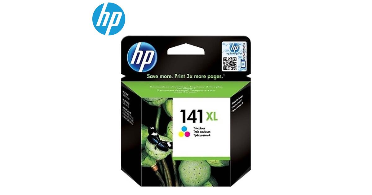 HP CB338HE (141XL) High Yield Tri-Color Ink Cartridge (Original) - CompuMe