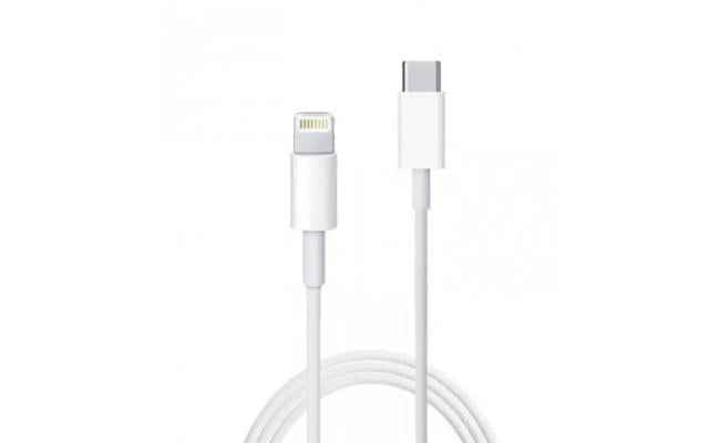 Cable Type C to iPhone 20cm - L-Shape Connector