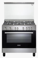 Elba Gas Cooker 90 Cm Stainless Steel with 5 Gas Burners