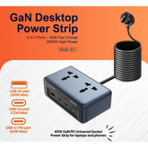 Ldnio Sc1 45w Pd Adapter 2500w Universal Socket Power Strip 45w High Power, Fast Charge For Tablets & Phones Which Support Pd3.0 And Qc3.0