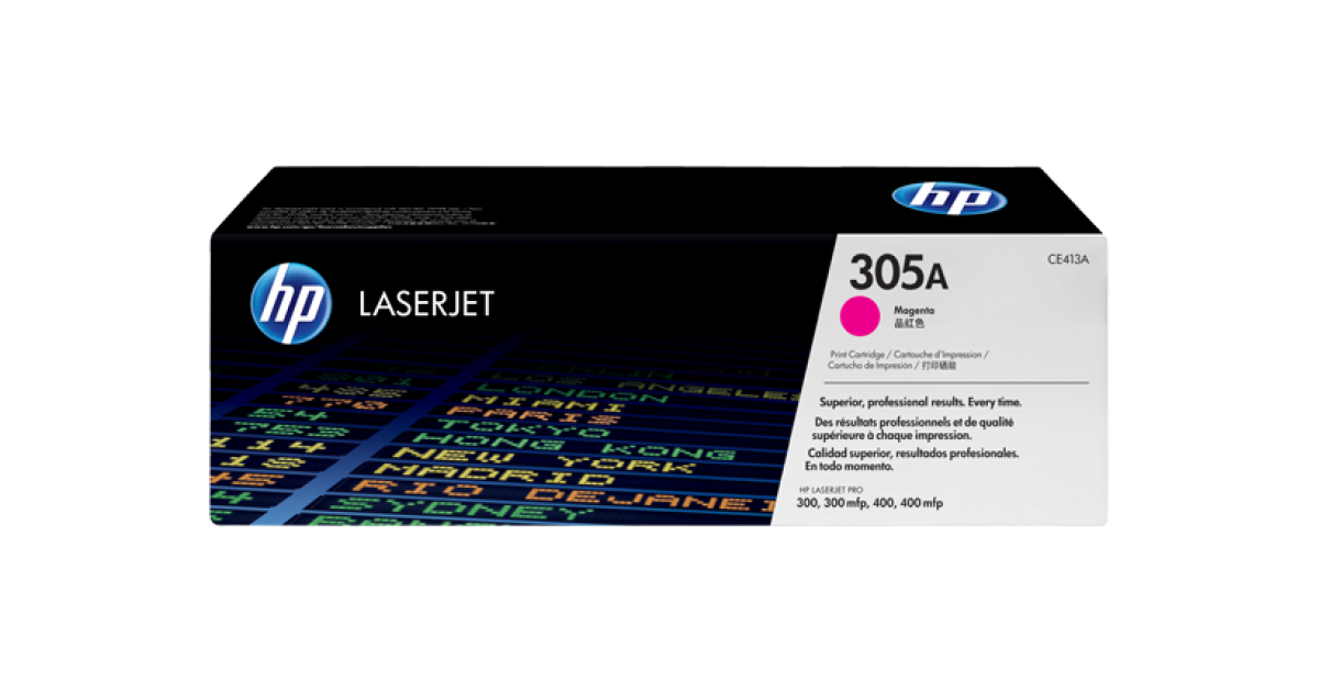 HP CE413A 305A Laser Toner Cartridge Magenta (Original) - CompuMe