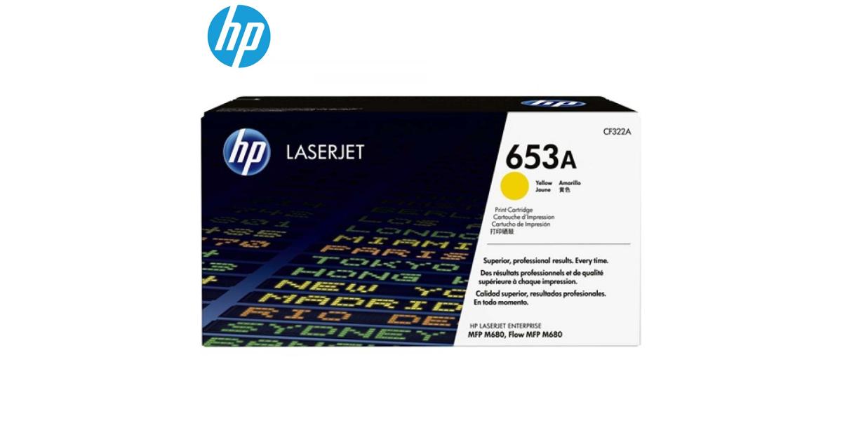 HP 653A Yellow Original LaserJet Toner Cartridge (CF322A) (Original) - CompuMe