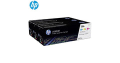 HP 128A Laser Toner Cartridge Set Cyan Yellow Magenta (Original) - CompuMe