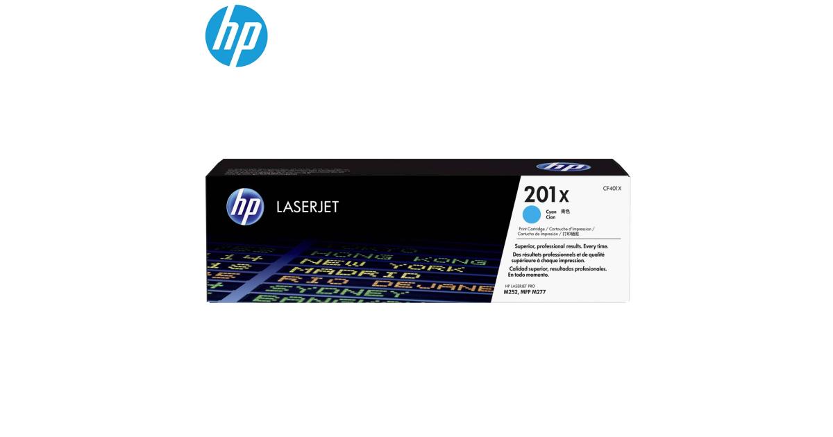 HP CF401X (201X) Laser Toner Cartridge High Yield Cyan (Original) - CompuMe