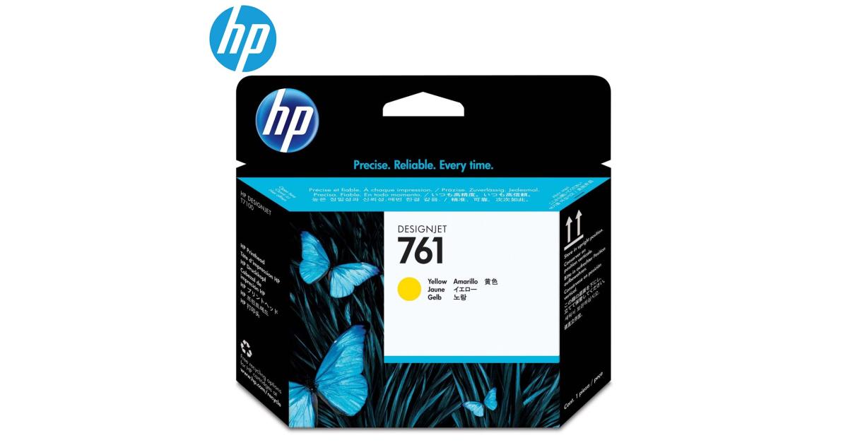 HP 761 Yellow DesignJet Printhead (CH645A) (Original) - CompuMe
