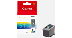Canon CL-51 High Yield Ink / Inkjet Cartridge TRI-Color (Original) - CompuMe