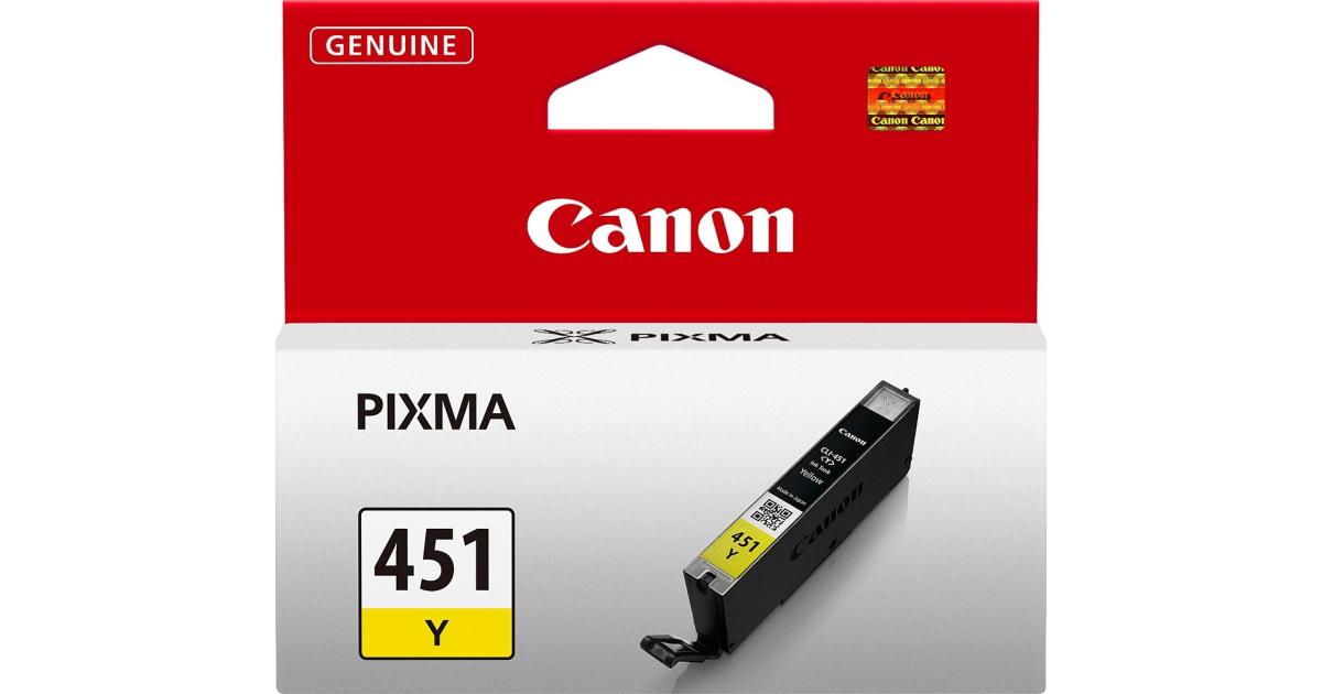 Canon Ink Cartridge, Yellow CLI-451Y (Original) - CompuMe