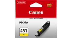 Canon Ink Cartridge, Yellow CLI-451Y (Original)