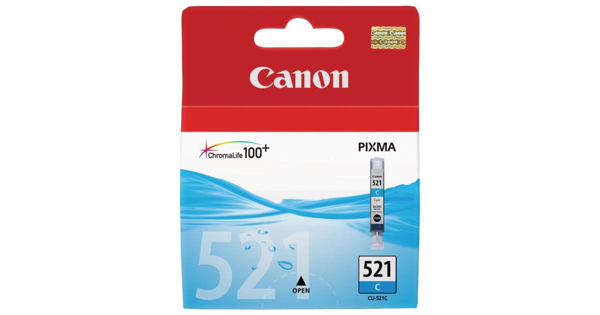 Canon CLI-521C Ink / Inkjet Cartridge Cyan (Original) - CompuMe