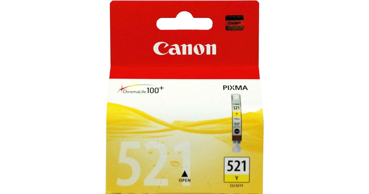 Canon CLI-521Y Ink / Inkjet Cartridge Yellow (Original) - CompuMe