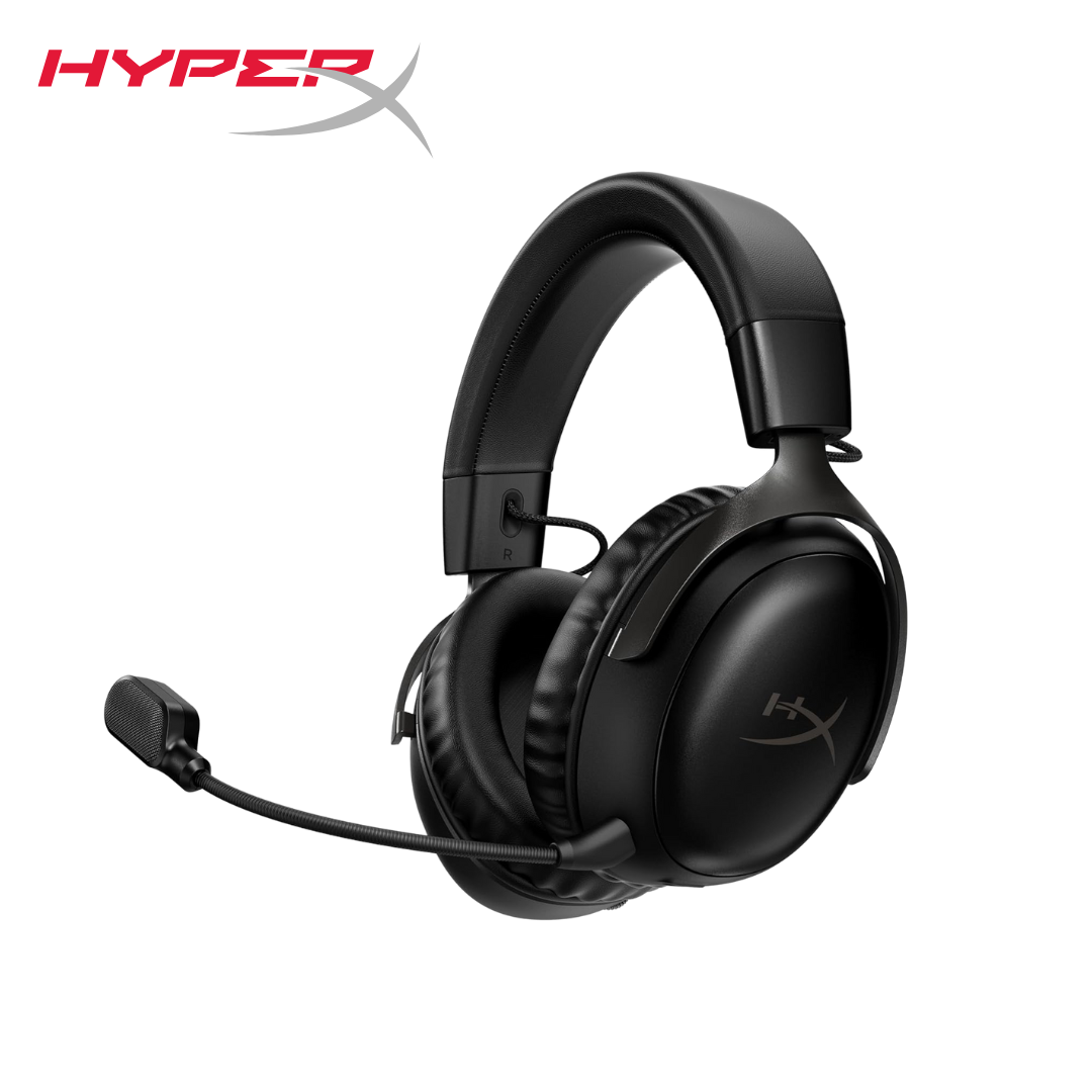 HyperX Cloud III Wireless – Gaming Headset for PC, PS5, PS4, up to 120-hour Battery ,Black