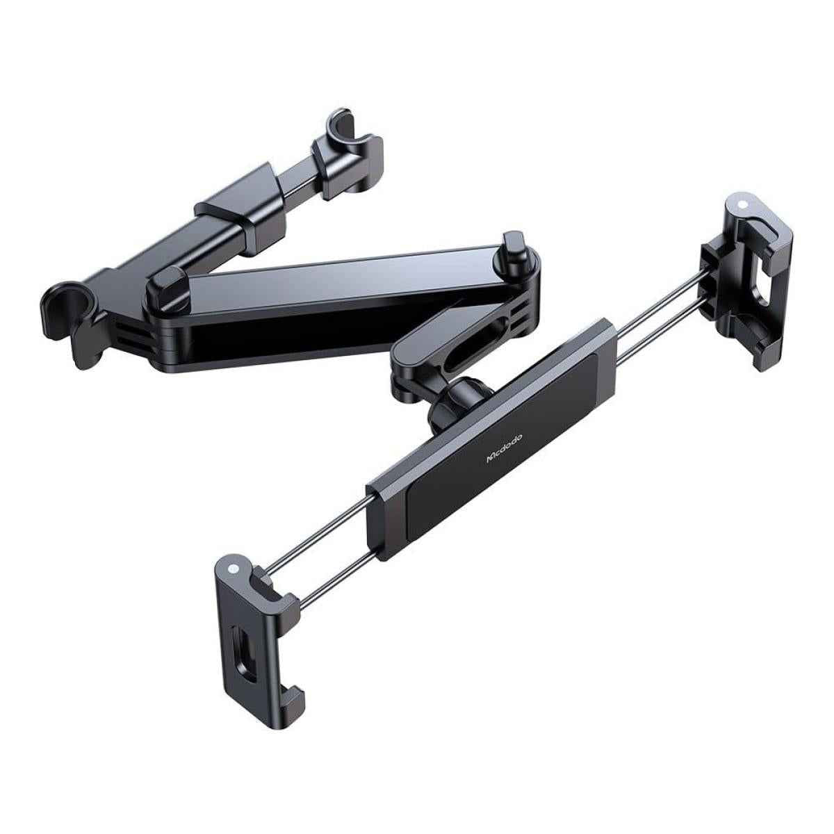 Mcdodo Cm 4320 Car Headrest Mount Construed From Abs, Silicone, And Aluminium Alloy 60 Degree Rotation For Tablet And Phone Black