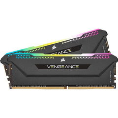 CORSAIR VENGEANCE RGB PRO SL 16GB -2x8GB- DDR4 RAM 3200MHz CL16 Memory Kit Black - CMH16GX4M2E3200C16 -