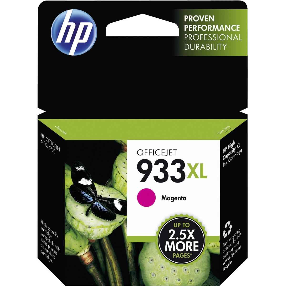 HP 933XL Magenta Original Inkjet Advantage Cartridge For Officejet 6100.6600.6700.7100.7610