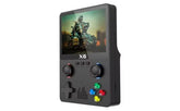 X6 3.5 Inch Screen Handheld Game Console 3000 Games, gaming