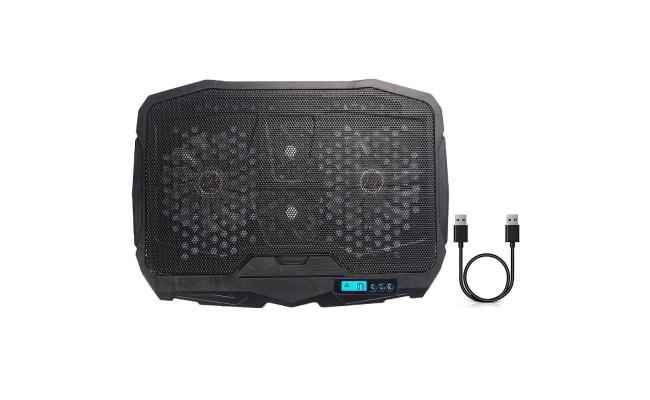 Haing COOLER-S187 11-17 Inch Laptop Cooling Pad with 4 Fans - Front View