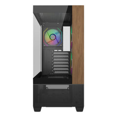 Cooler Master Elite 690 X120MM black ARGB cases Wood ATX Mid Tower Tempered Glass