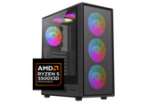 CompuMe 5500X3D Gaming Desktop | AMD Ryzen™ 5 5500X3D 96MB Cache, Nvidia GeForce RTX 5060 8GB GDDR7, 16GB DDR4 3200Mhz Fury Beast, 1TB NV3 6000MB/S, 240mm AIO Liquid Cooling - Ryzen X3D