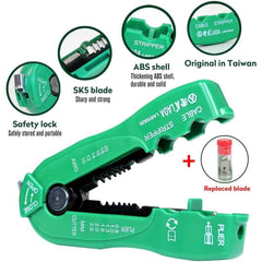 GENERIC LAOA LA815826 Wire Cutter Multifunction Cable Stripper Line Wire Stripping Crimp Tool