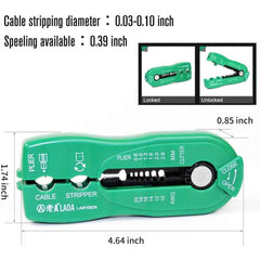 GENERIC LAOA LA815826 Wire Cutter Multifunction Cable Stripper Line Wire Stripping Crimp Tool