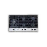 Super Chef Ceramic 5 Burner Copper Burner 90cm Black