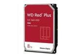 WD Red Plus 8TB NAS HDD – 3.5" SATA, 5640 RPM, 256MB Cache, CMR Recording, 215MB/s Transfer Rate, RAID‑Optimized for up to 8 Bays