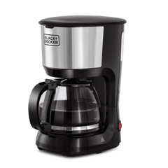 Black & Decker American Coffee Maker, 1.2Lit, 750Watts, Black & Steel - DCM750S-B5
