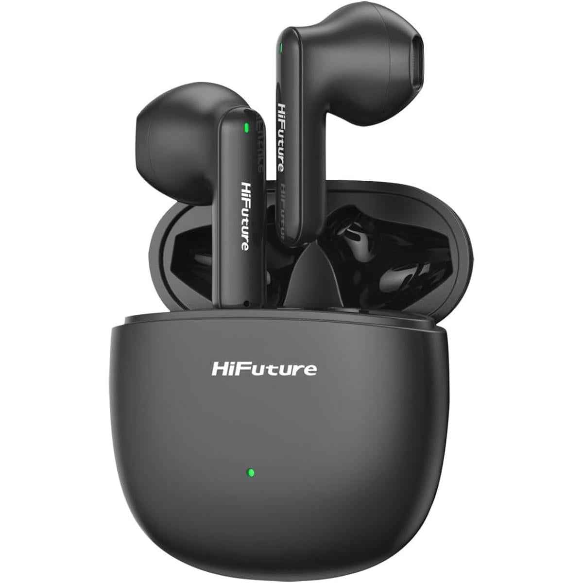 Hifuture Colorbuds2 Tws Earphones, Bluetooth 5.3, 20 Hours Playtime, Ipx5 Sweatproof, Enc For Calls, Dynamic Bass, Wireless Earbuds Black