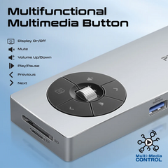 Promate Comandhub-Pro 14-in-1 Highspeed Multiport USB-C Hub with 100W PD
