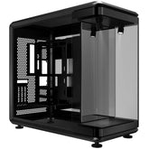 Cooler Master MASTERFRAME 360 PANORAMA (Black) Dual Chamber Panoramic ATX Mid Tower Tempered Glass Gaming Case, w/ PCI-e 5.0 Riser + 2x ARGB spotlight & Type-C | MF360-KINN-S00 |