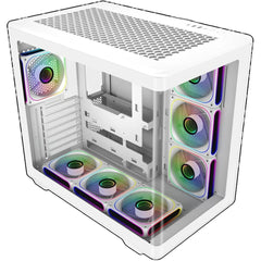 Cooler Master ARGB PC case for desktop computer builds and component installation