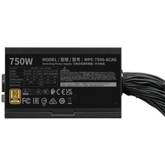 Cooler Master MWE GOLD 750 V3 (ATX 3.1) 750W 80 Plus Gold Non - Modular Power Supply with (12V - 2x6) PCIE 5.1 Connector
