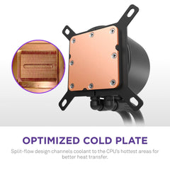 NZXT RGB CPU cooler for PC cooling