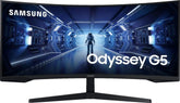 Samsung Odyssey G5 34 Inch 165hz 1ms Ultra Wide Uwqhd 2k Curved Gaming Monitor
