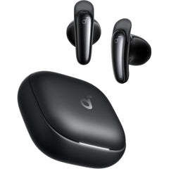 Anker Soundcore Liberty Buds, Semi In Ear Design, Removable Ear Fins, Real Time Adaptive Noise Cancelling, Fast Charging, Wireless Bluetooth Earbuds, Translation Earbuds, 30h Playtime Black