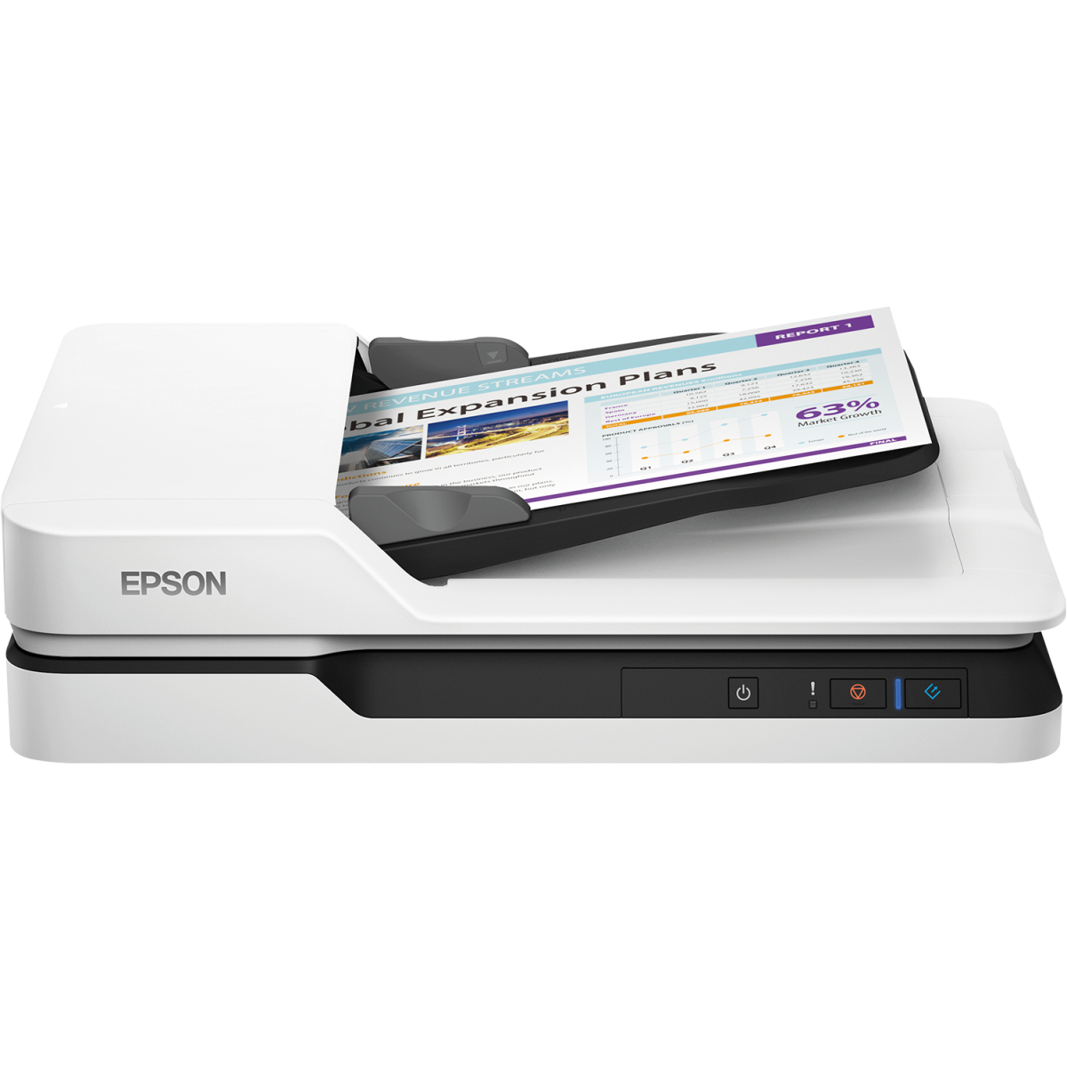 Epson Workforce Ds 1630 Duplex Usb Color Flatbed Scanner Up To 25 Ppm