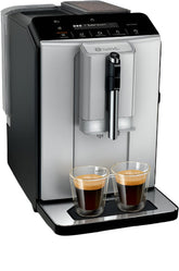 Bosch Vero Cafe Fully Automatic Espresso Machine, Water Tank 2Lit, 1400Watts, Silver / Black - TIE20301