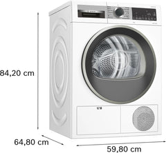 Bosch Dryer Heat Pump Condenser A++, 14Programs, 9KG, White - WQG1420AME